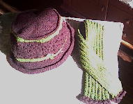 おばあちゃんの帽子＆マフラー