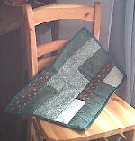 緑のパッチワークキルト