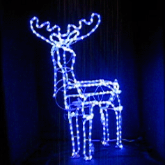 【送料無料】LEDトナカイ首振（横振）ブルークリスマスイルミネーション CHRISTMAS ILLUMINAT...