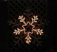 【Xmas】90cmチューブライトスノーフレーク（クリア／フロスト）★312186CWTM