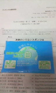 洗剤のいらないスポンジ