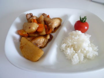 鶏と長いもの照り焼き