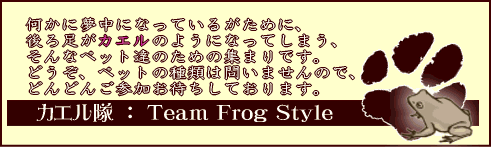 カエル隊：看板