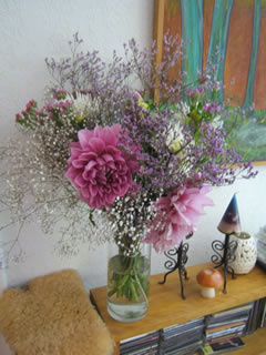 マーケットで買ったお花