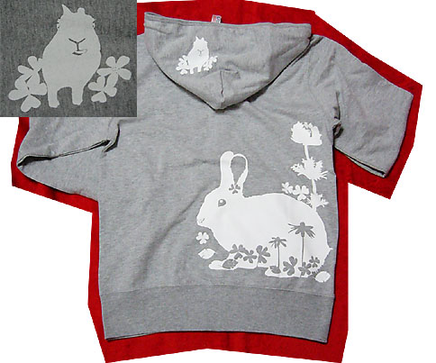 うさぎパーカー　うしろ