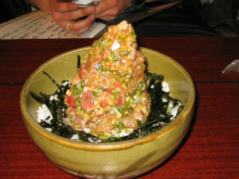 鯵のたたき丼