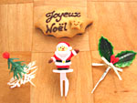 柊形クッキープレート・クリスマスオーナメント