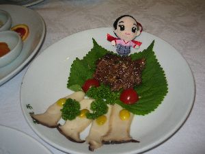マツタケとカルビ焼き