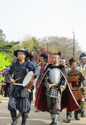 武将隊帰り