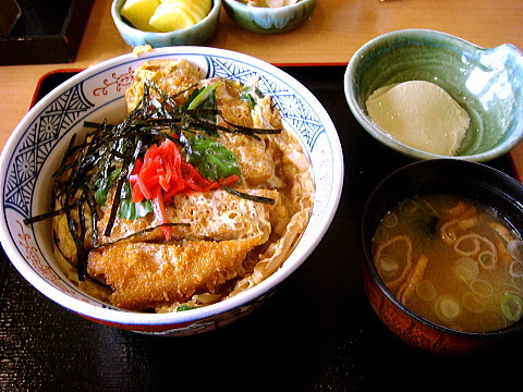 道の駅　にしね内　和風レストラン、カツ丼