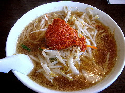 いこい金矢店、辛もやしラーメン