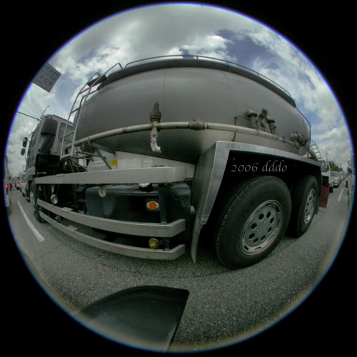 Tank truck/タンク車(Fisheye Photo/魚眼写真)