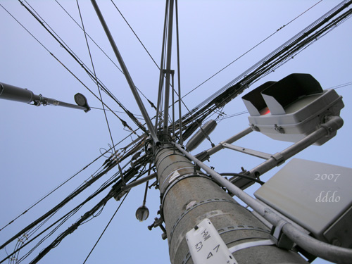 Electric Pole/電信柱(Wide-angle photo/広角写真)