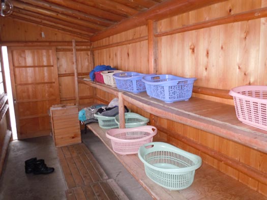 20110129深山荘の露天風呂（２）男湯の脱衣所