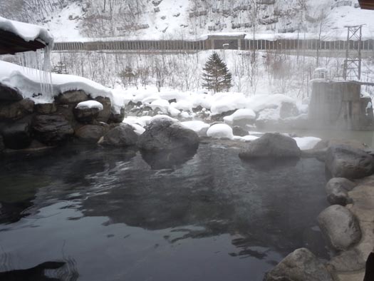 20110129深山荘の露天風呂（６）混浴から見える景色
