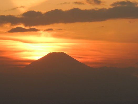 20101119夕映えの中の富士山