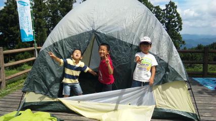 キャンプにきた～！