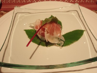 生ハムの前菜