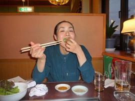サンチェでまいてがぶり