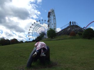 どどんぱをバックに