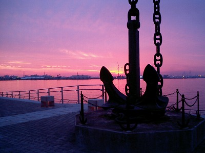 夕日 臨港パーク 公園 風景