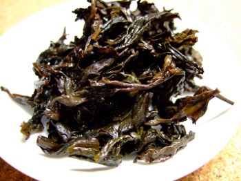 木柵鉄観音抽出後茶葉