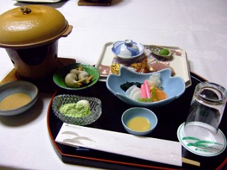 宇奈月国際ホテルの夕食