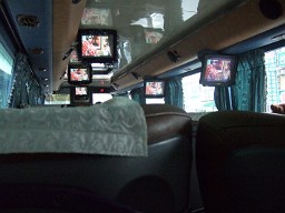 飛狗バスの車内