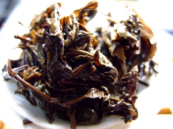 陳年文山包種抽出後茶葉