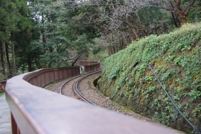 阿里山鉄道の線路