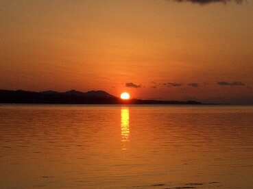 宍道湖の夕日
