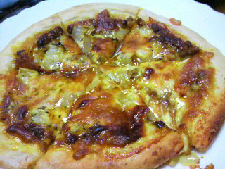 カレーオニオンピザ