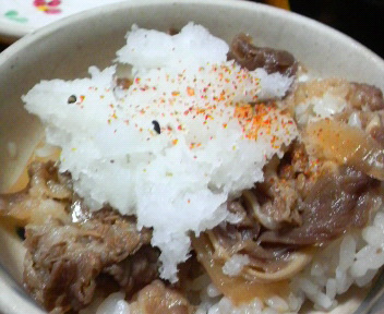 おろしポン酢牛丼