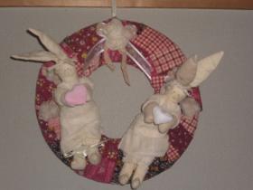 ♪はんどめいど　うさぎさんのリース