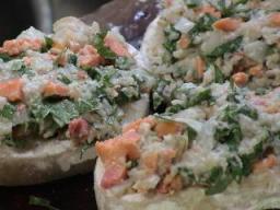 レンコンのホタテ乗せ焼き