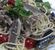 オイルサーディンのスパゲッティ