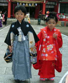 二人一緒の　七五三