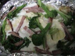 キャベツとブロッコリーのマヨネーズグラタン