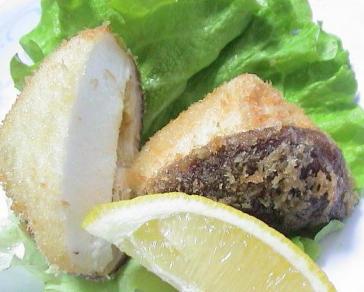 しいたけとはんぺんのフライ