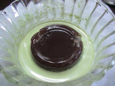 抹茶ラテでデザート