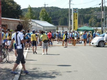 ロードレース中の皆さん