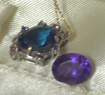 アメシストとロンドンブルートパーズ