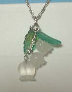 自作スズランのペンダント