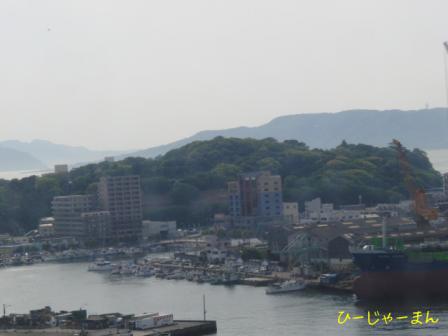 市場会館の展望台より西公園を望む２