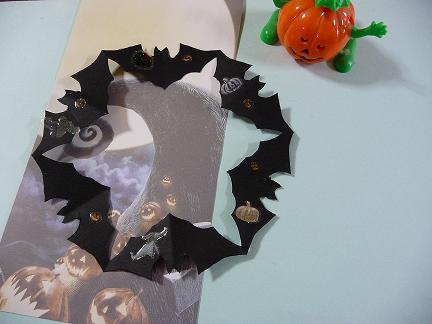 ハロウィンのリース