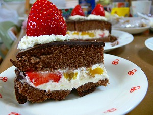 ケーキ1　カット