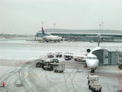 帰りのプラハの空港