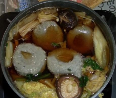 つみれ投入