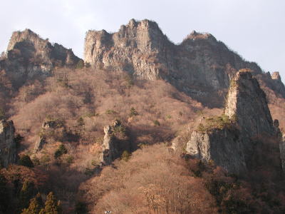 表妙義の岩峰