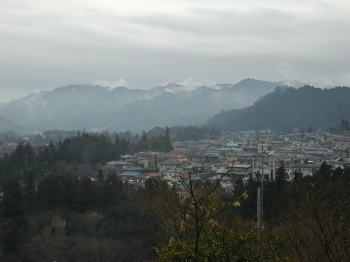 奥多摩の山並み